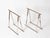 1970s Mid-Century Modern Italian Chromed Steel Trestles by Milo Baughman, 1970s, Set of 2 For Sale - Image 5 of 13