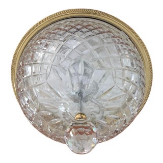 Waterford Crystal Ceiling Light Fixture - Large For Sale