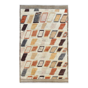Rust & Brown Modern Wool Rug