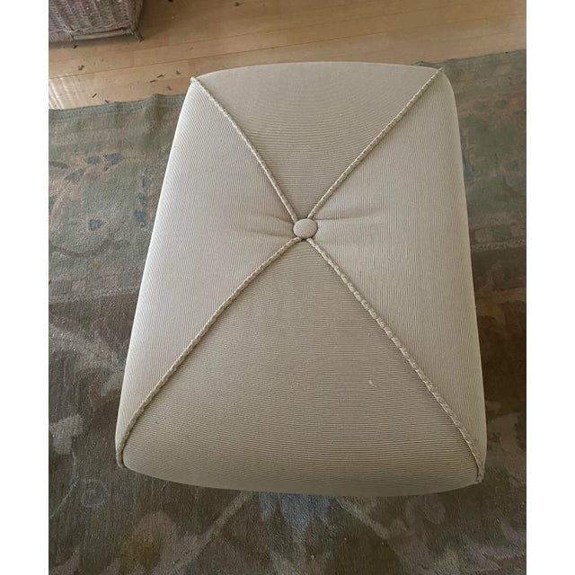 1980s Upholstered Ottoman For Sale In New York - Image 6 of 6