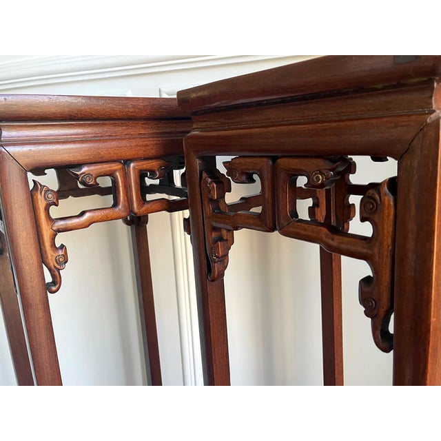 Wood Pair of Antique Chinese Wood Stands Pedestal Tables For Sale - Image 7 of 17