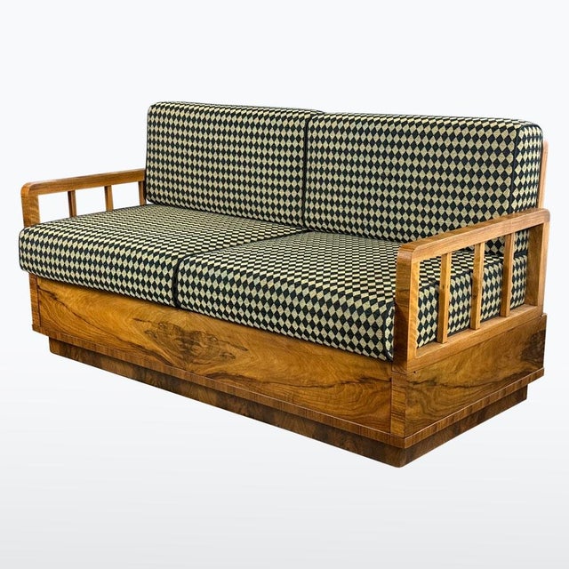Art Deco Folding Sofa from Fischel, 1930s For Sale - Image 3 of 13