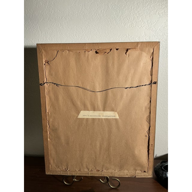 Framed Vintage Ibf Co. Hummingbird Lithograph, Hollywood Picture Frame Co., Mid-Century Botanical Fine Art For Sale In Los Angeles - Image 6 of 11