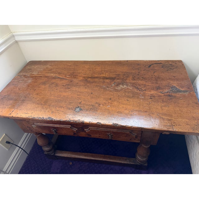 18th Century 18th Century Walnut Library or Refectory Table For Sale - Image 5 of 7