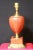 Metal Mid-Century Le Dauphin Leather Table Lamp, France, Signed For Sale - Image 7 of 8