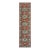 3x20Ft. Brunt Orange Light Blue Persian Design Inspired Hand Knotted Wool Runner Rug For Sale
