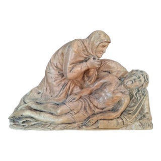 Baroque Pietà Sculpture - Venetian School, 17th Century For Sale