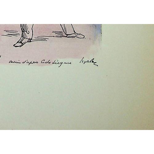 Modern Milivoj Uzelac, Le Badminton, 1932, Original lithograph For Sale - Image 3 of 5