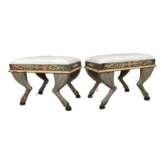 19th Century Italian Neoclassical Benches For Sale