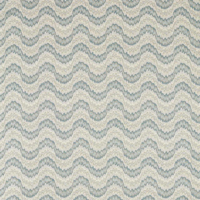 Zoffany Dragon Flamestitch Fabric in Blue Stone For Sale