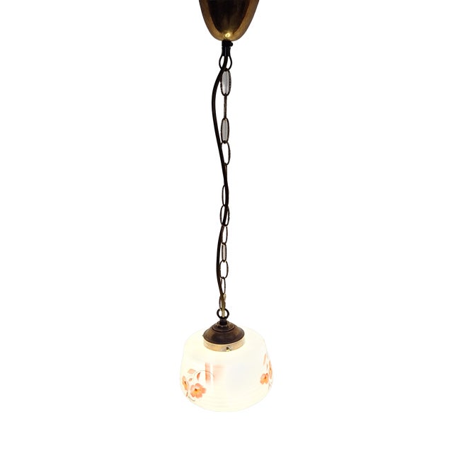 Vintage Art Deco Hanging Lamp, 1930s For Sale