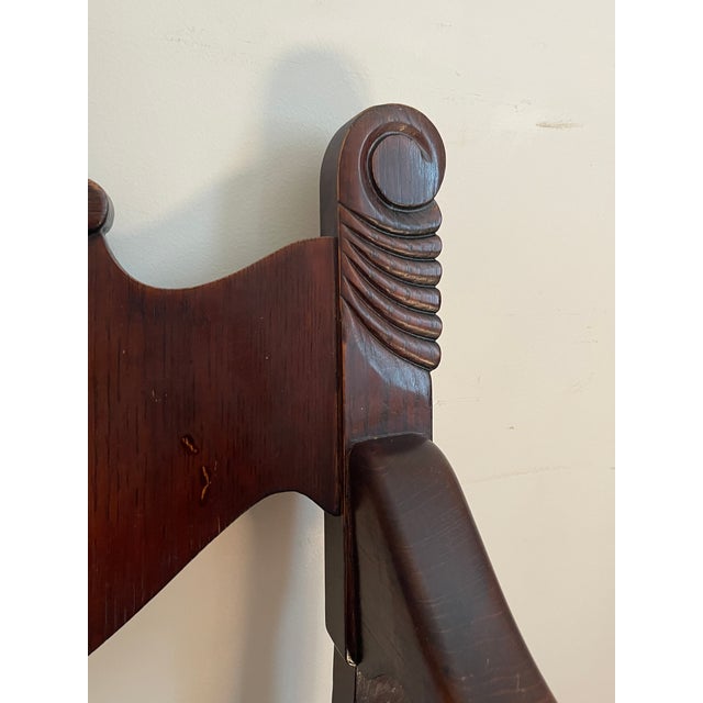 Late 19th Century Antique Scott Chair Co. Carved Mahogany Saddle Chair ...