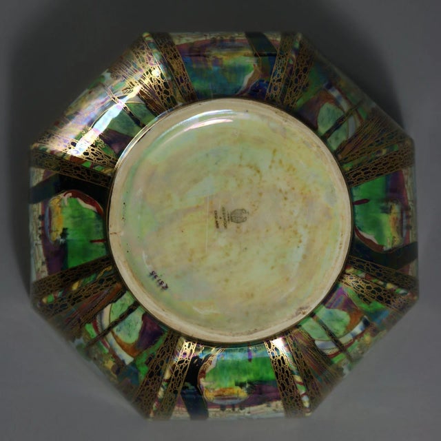 Large Wedgwood Fairyland Lustre Octagonal Dana Bowl For Sale - Image 10 of 12