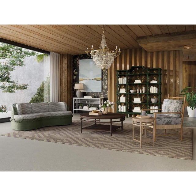 Emerald Chippendale Pagoda Style Trellis Bookshelf – Emerald Green Etagere For Sale - Image 8 of 9