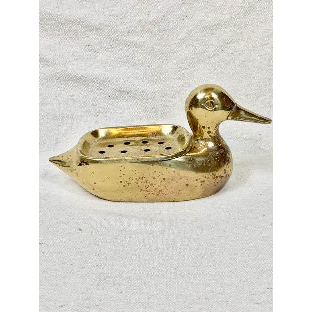 Vintage Brass Duck Soap Dish Chairish