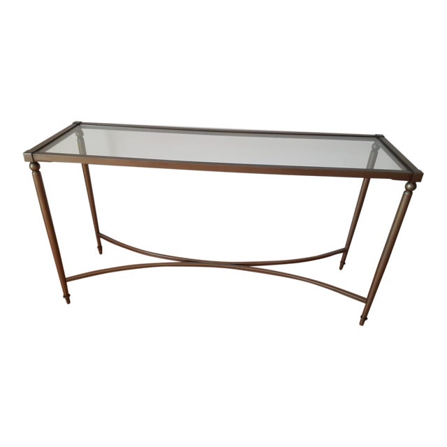 Bronze & Metal Console Table Chairish