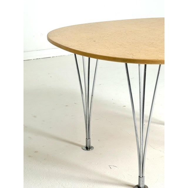 Fritz Hansen Elliptical Coffee Table by Piet Hein for Fritz Hansen, 1970s For Sale - Image 4 of 8