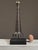 Vintage Postmodernist Minimalist Metal Horn Shaped Sculpture on Custom Stand For Sale - Image 4 of 8