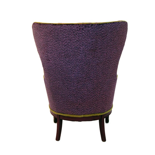 1920s 1920s Vintage Victorian Wingback Accent Chair For Sale - Image 5 of 13