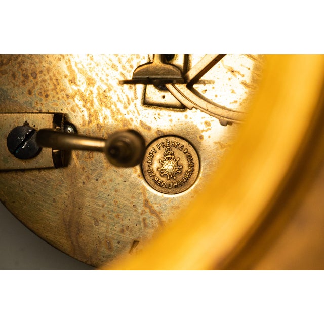 Antique French Sèvres Porcelain G. Poitevin Ormolu Japy Freres 8 Day Clock 1875 For Sale - Image 17 of 18
