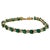 9 Carat Natural Brazil Emerald Tennis Bracelet 14 Karat Yellow Gold 7 " For Sale - Image 15 of 18