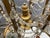 Glass Italian Florentine Giltwood and Amber Murano Glass Drop 6-Light Chandelier, 1950s For Sale - Image 7 of 15