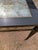 This is a vintage Lillian August for Drexel Heritage ebonite's eglomise side table/accent table featuring a miirrored top...