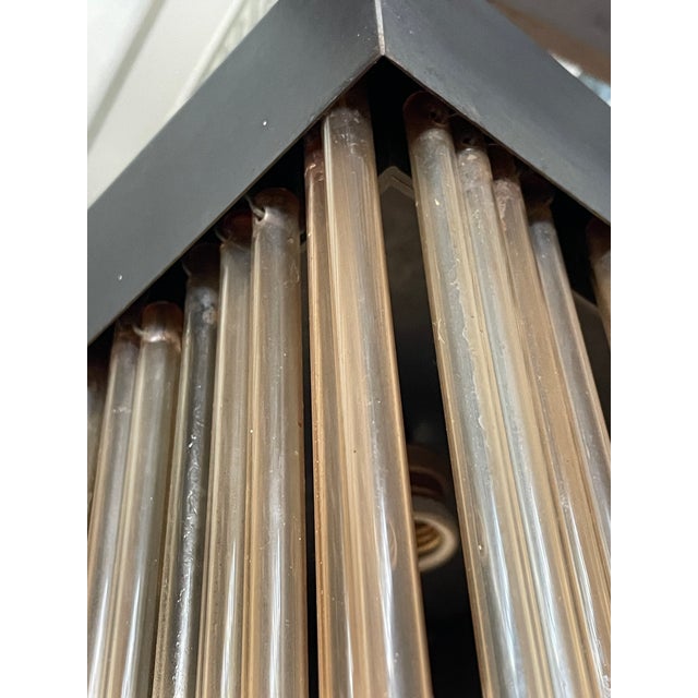 1970s Pendant Lamp with Pink Glass Rods, 1970s For Sale - Image 5 of 18