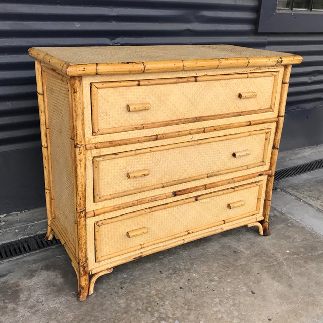 Vintage Rattan Chest of Drawers Chairish