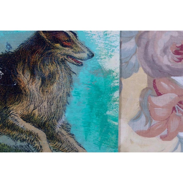 Randa Newland Untitled (Collie) Contemporary Mixed Media & Collage Framed 2002 For Sale - Image 11 of 12