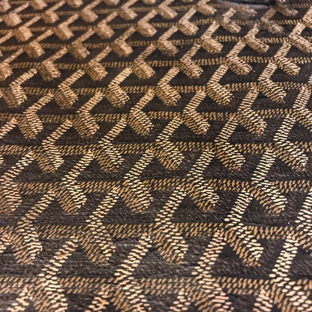 Early 20th Century Goyard Monogram Leather Steamer Trunk Chairish