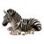 Vintage Tilso Japan Ceramic Reclining Zebra Sculpture | Mid-Century Modern Hollywood Regency Decor For Sale