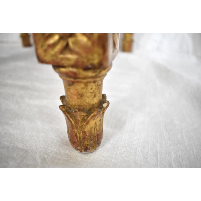 C. 1700 Louis XIV French Giltwood Tabouret For Sale - Image 9 of 13