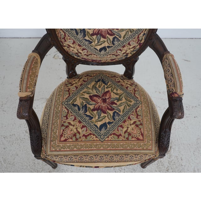 Pair of Andre Originals Louis XVI Style Armchairs For Sale - Image 13 of 18