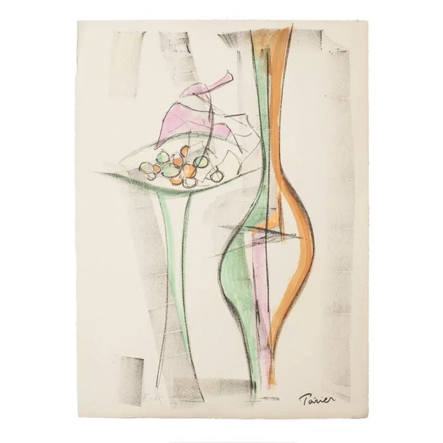 Still Life'''' 1950s is a splendid lithograph, engraved by the artist Emmanuel Poirier. The state of preservation of the...