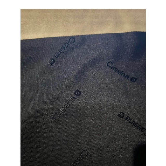 1980s Gianfranco Frattini for Cassina 'Bull' Lounge Chair in Cream Swede and Purple Leather - Set of 2 For Sale - Image 9 of 10