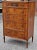 Hepplewhite Sligh Furniture Hepplewhite Crotch Mahogany Crossbanded Chest of Drawers For Sale - Image 3 of 12