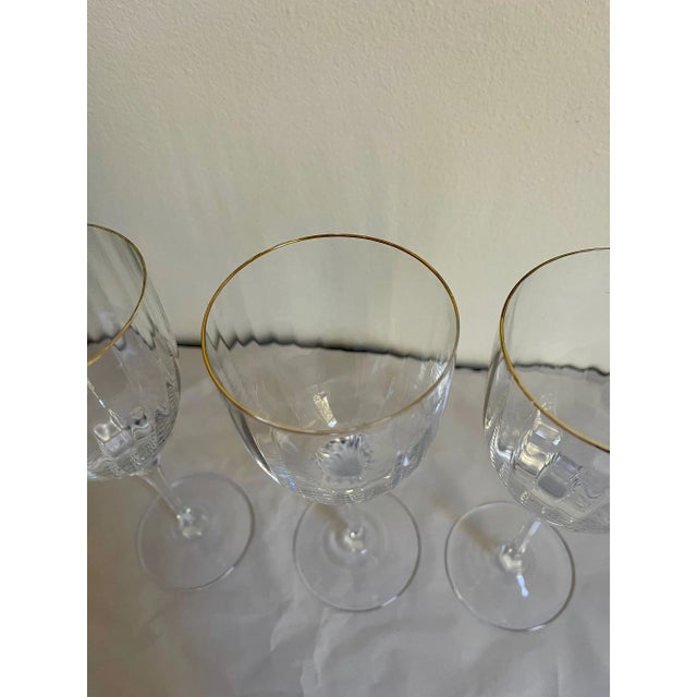 1990s Gorham Crystal "Golden Horizon" Water Goblet For Sale In Boston - Image 6 of 7