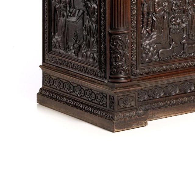 Sacristy Cabinet in Oak, 19th Century For Sale - Image 3 of 6