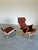 1980s Brown Leather Pernilla Chair and Ottoman by Bruno Mathsson for Dux Sweden, 2 Pieces For Sale In Tampa - Image 6 of 14