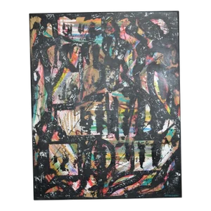 Bernard Laymet (20th Century) "Untitled" Acrylic on Canvas Signed