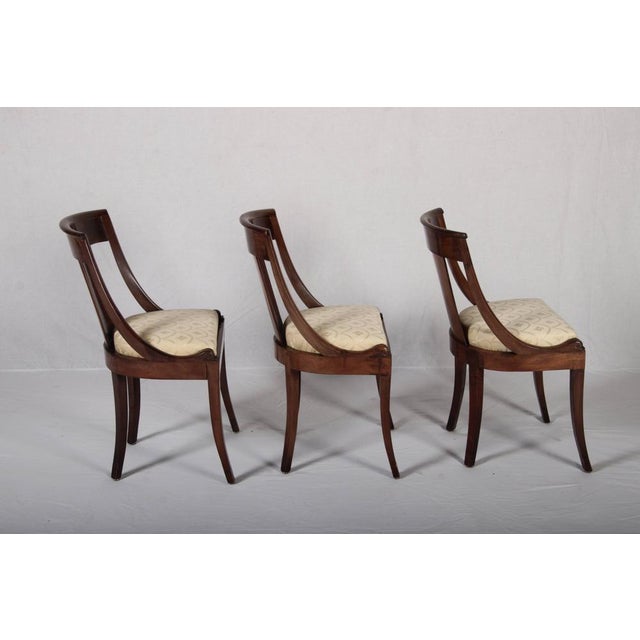 Antique Gondola Chairs in Mahogany, 1830, Set of 4 For Sale - Image 11 of 18