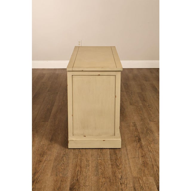 Pier 1 Imports Painted Farmhouse Style Two Tone Media Console For Sale - Image 18 of 18