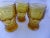 Mid-Century Modern Amber Water Glasses - Set of 3 For Sale - Image 5 of 5