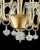 Contemporary Modern "Rostrato" Gold Murano Glass Chandelier For Sale - Image 4 of 6