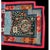Chinese 1920s Blue Navy Medallion Antique Chinese Tibetan Saddle Horse Cover Wool Rug For Sale - Image 3 of 7