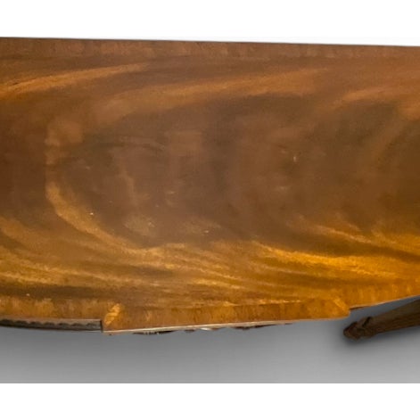 Henkel-Harris Virginia Galleries Federal Inlaid Flame Mahogany Hepplewhite Console Sofa Table For Sale - Image 9 of 18