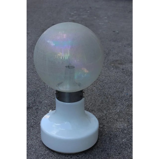 Murano Glass and Steel Ceiling Lamp from Vistosi, 1970s For Sale - Image 13 of 13