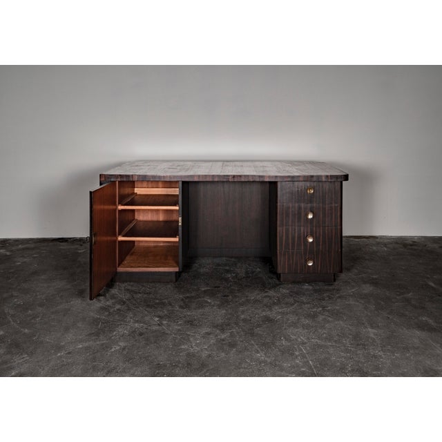 1930s Art Deco Desk in Mahogany by Bruno Paul for Veb Deutsche Werkstätten Hellerau, 1930s For Sale - Image 5 of 18