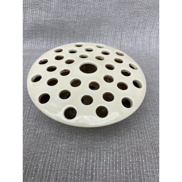 Vintage Ceramic Flower Pin Frog For Sale - Image 4 of 10